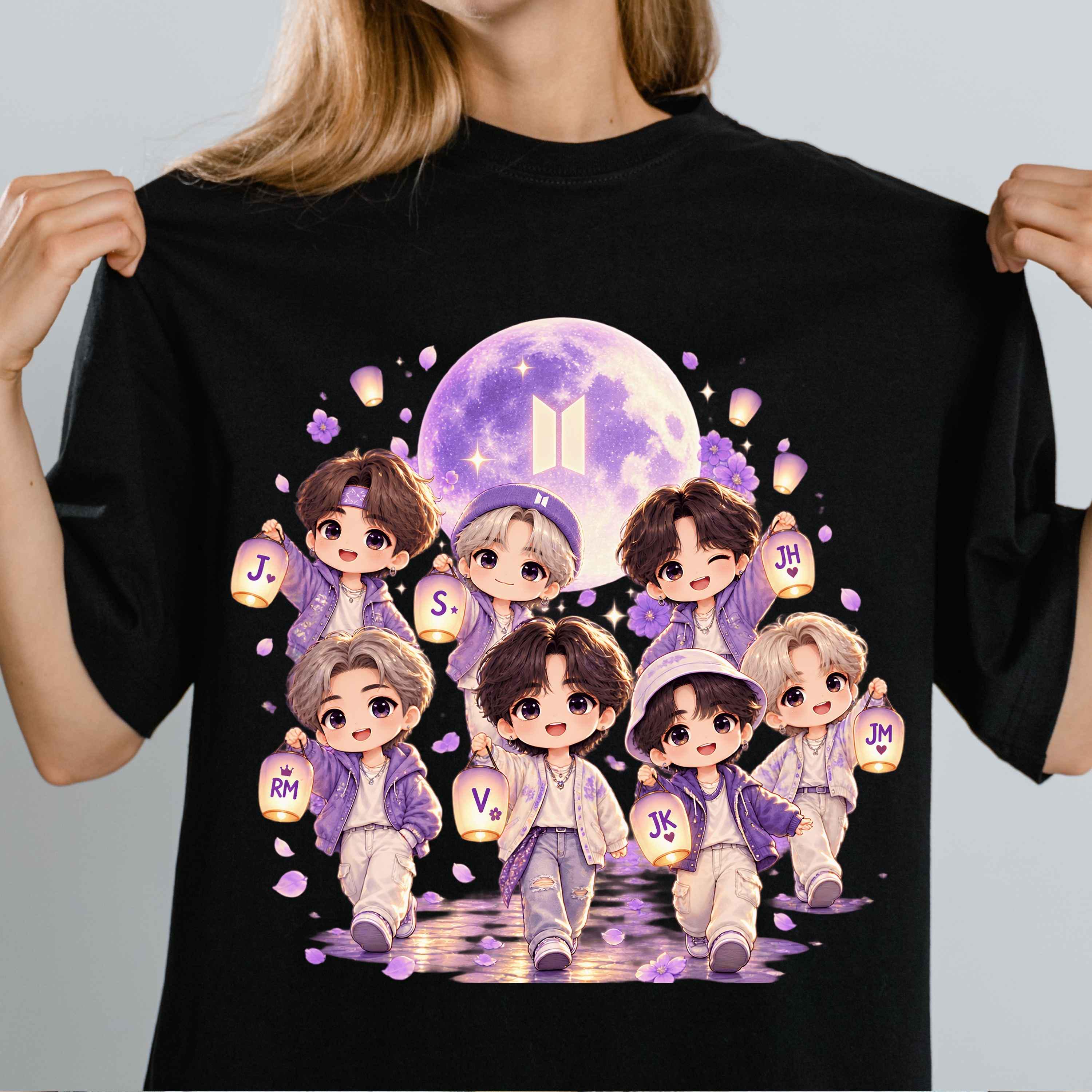 BTS グラフィックプリント Tシャツ Bts Dtf Print - Etsy