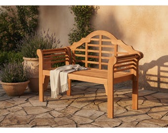 Outdoor Bench, Folding Eucalyptus Wood Garden Bench 49 Inch, Wooden Garden Bench for Patio, Porch, Deck & Backyard,  Park Bench Seating