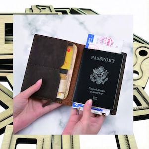 Custom‑Shape Leather Passport Cover Die, Personalized Card Holder Cutting Mold for Handmade Leather Working