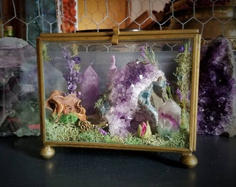 Crystal Garden - Crystal Terrarium - Healing Crystals - Terrarium Kit - Crystal Decor - Metaphysical - Raw Crystals and Stones - Witch