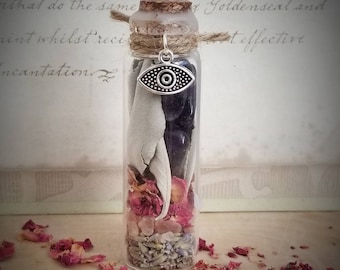 Mini Protection Spell - Witch Bottle - Travel Spell - Herbal Blessing - Driving Protection Spell - Wiccan - Pagan - Brujeria