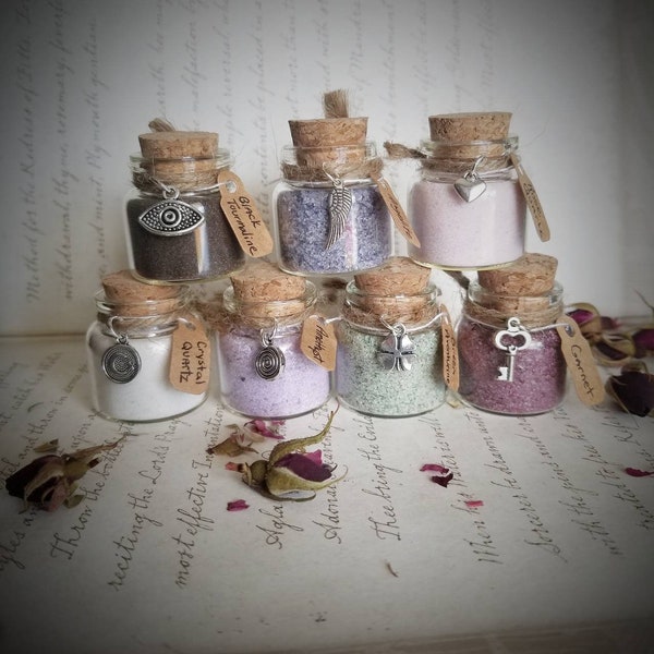 Crystal Spell Dust - Spell Ingredients - Divination Tools - Altar Decor - Wiccan - Pagan - Bruja - Brujeria - Healing Crystals