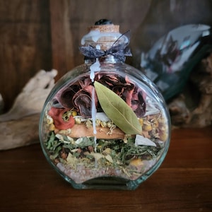 Protection from Evil Witch Bottle Banish Negative Energy Deflect Psychic Attacks Witch Ball Wiccan Pagan Altar Tools image 5