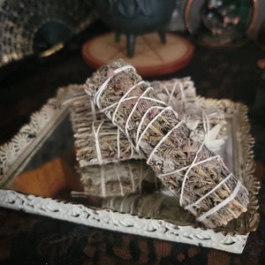Sage and Lavender Smudge Stick - Energy Clearing - Home Energy Cleansing - Rid Home of Evil - Smoke Cleansing - Smudging - Herbal Incense