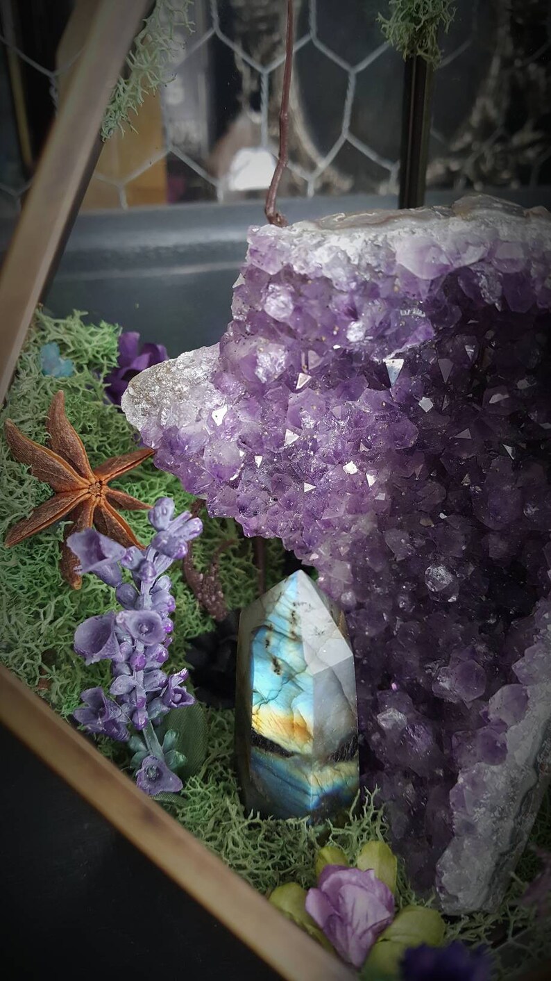 Crystal Terrarium Healing Crystals Terrarium Kit Glass Etsy