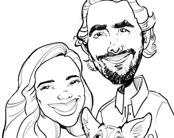 B&W Caricature | Face