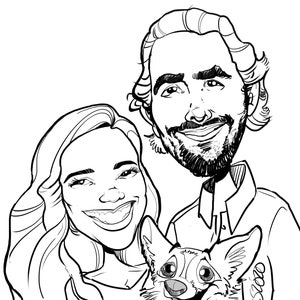 B&W Caricature | Face