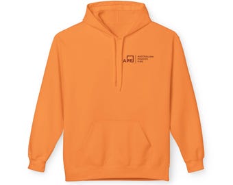 Australian Passive Fire flame logo Hoodie | APF back graphic