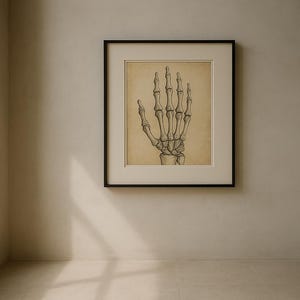 Anatomy Line Art Set of 12, Vintage Medical Body Drawings, Da Vinci Anatomy Sketch Prints, Dark Academia Wall Art, Digital Download image 2