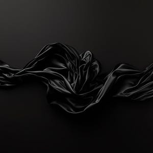 Zestaw 8 czarnych jedwabnych grafik ściennych Stillwind, rzeźbiarskie abstrakcyjne wydruki artystyczne, ciemna minimalistyczna monochromatyczna dekoracja, pobieranie cyfrowe zdjęcie 6