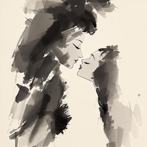 Conjunto de 6 láminas de arte lineal en tinta para parejas, bocetos sensuales de figuras desnudas, arte íntimo para la pared, láminas de dibujos de boudoir, descarga digital para aniversario.