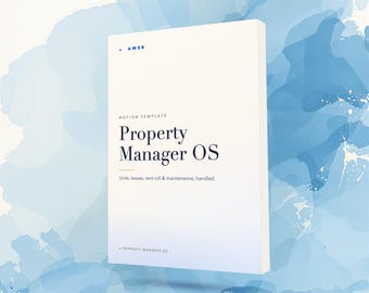 Property Manager Notion Template, Rent Roll & Lease Tracker, Landlord Property Manager, Maintenance and Tenant Tracker, Instant Download