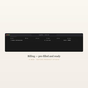 Law Firm Notion Template, Legal Practice OS, Matter and Deadline Tracker, IOLTA Trust Ledger, Attorney Toolkit, Instant Download image 5