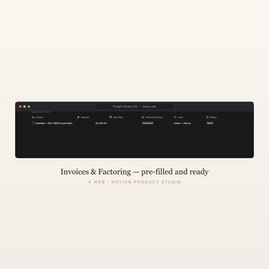 Freight Broker Notion Template, Carrier & Load Tracker, Trucking Dispatch CRM, FMCSA Compliance and Margin Tracker, Instant Download image 6