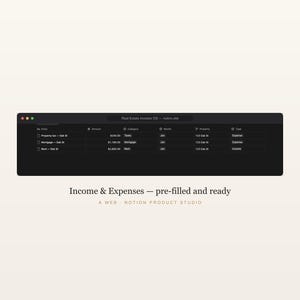 Real Estate Investor Notion Template, Rental Property Tracker, Deal Analyzer, Cap Rate & Cash Flow, Portfolio Manager, Instant Download image 5