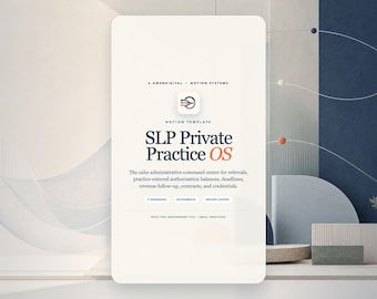 SLP Private Practice Notion Template, Speech Therapy Caseload CRM, Client Session Authorization & Revenue Tracker, Practice Dashboard, Insta