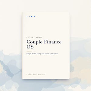 Couple Finance Notion Template, Shared Budget Tracker for Couples, Joint Money Planner, Debt & Savings, Newlywed Budget, Instant Download image 1