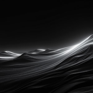 Samsung Frame TV Art Set of 18, Dark Moody Black Abstract 4K, Noir Silk Shadow & Chiaroscuro Digital Art, Luxury TV Download image 8