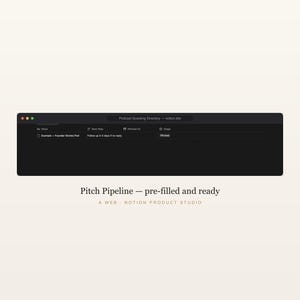 Podcast Guesting Notion Template, Directory of Shows That Want Guests, Guest Pitch Tracker and Templates, PR Toolkit, Instant Download image 4