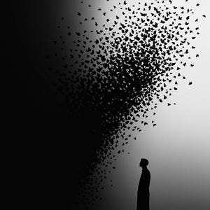 Surreal Wall Art Set of 12, Dark Dreamlike Black & White Prints, Moody Dali Magritte Style Fine Art, Gallery Set, Digital Download