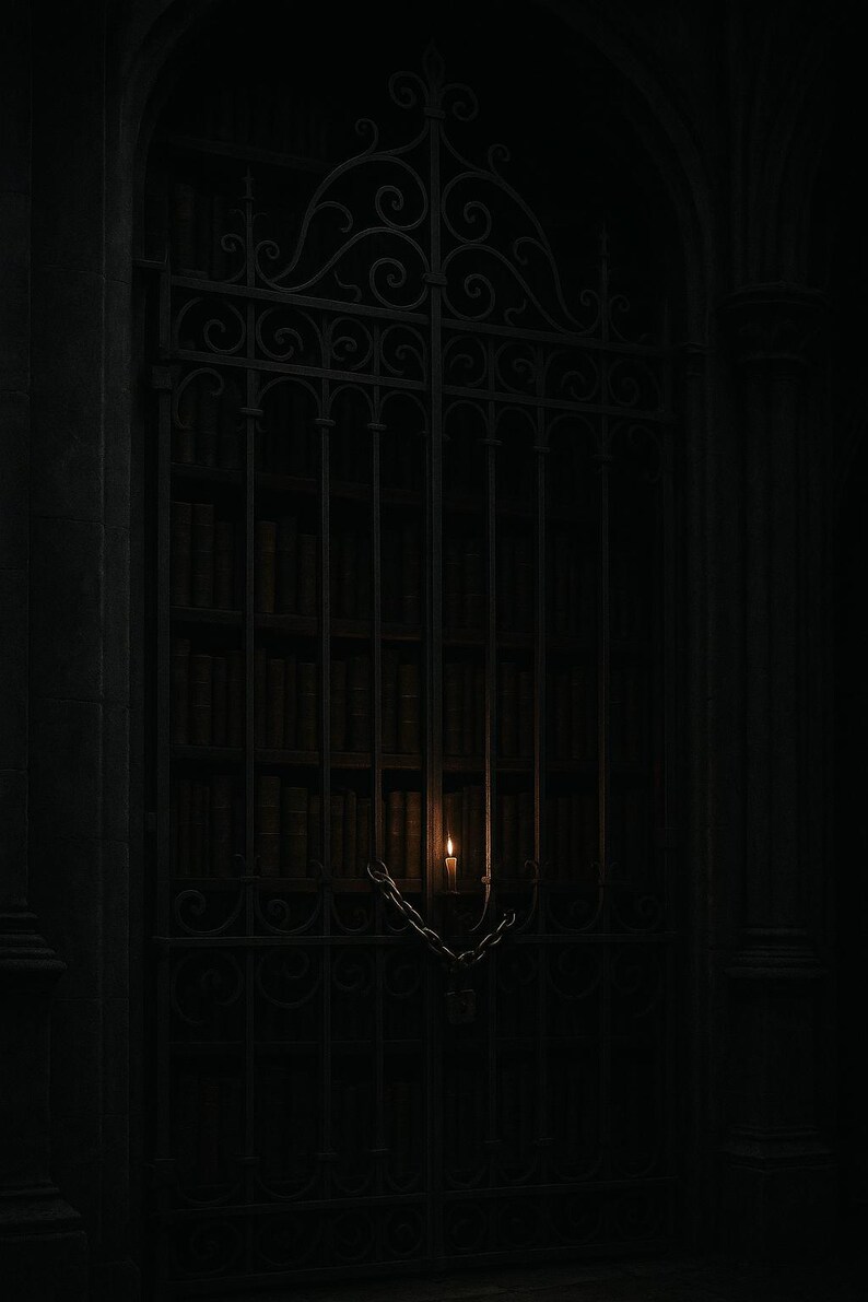 Dark Academia Wall Art Set of 12, Gothic Library Candlelit Prints, Moody Book Lover Fine Art, Harry Potter Aesthetic Download image 8