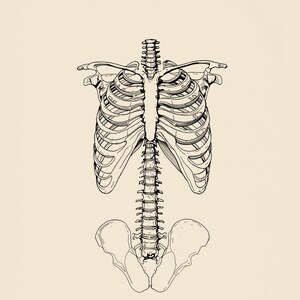 Anatomy Line Art Set of 12, Vintage Medical Body Drawings, Da Vinci Anatomy Sketch Prints, Dark Academia Wall Art, Digital Download image 6