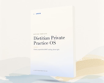 Diätetiker Notion Vorlage, Privatpraxis crm, Kunden & Superbill Tracker, Ernährung MNT Billing, Versicherung, RD Toolkit, Sofort Download