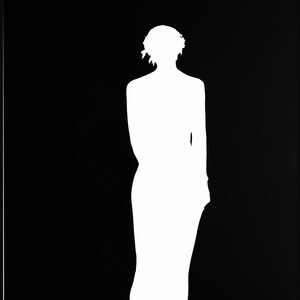The Unpainted Figure Art Set of 8, Black and White Silhouette Wall Art, Minimalist Nude Figure Prints, Modern Digital Download image 3
