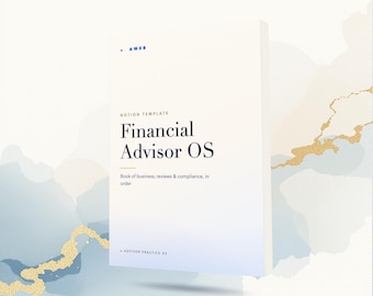 Financial Advisor Notion CRM, Client & AUM Tracker, RIA Practice Manager, Review and Compliance Tracker, Advisor Toolkit, Instant Download
