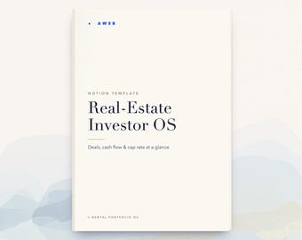 Real Estate Investor Notion Template, Rental Property Tracker, Deal Analyzer, Cap Rate & Cash Flow, Portfolio Manager, Instant Download
