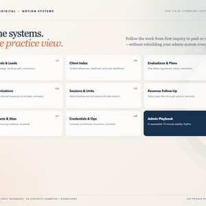Modello di nozione per studio privato di logopedia, CRM per la gestione dei casi di terapia del linguaggio, Autorizzazione delle sessioni dei clienti e monitoraggio delle entrate, Dashboard dello studio, Insta immagine 2