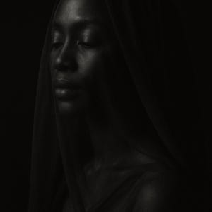 Black Woman Wall Art Set of 12, Fine Art Portrait Photography, Black & White Sculptural Prints, Elegant Home Decor, Digital Download image 7