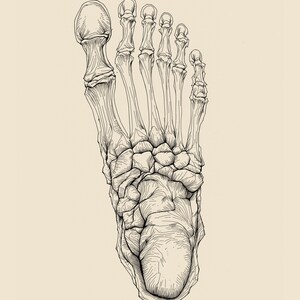 Anatomy Line Art Set of 12, Vintage Medical Body Drawings, Da Vinci Anatomy Sketch Prints, Dark Academia Wall Art, Digital Download image 9