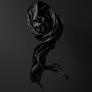 Zestaw 8 czarnych jedwabnych grafik ściennych Stillwind, rzeźbiarskie abstrakcyjne wydruki artystyczne, ciemna minimalistyczna monochromatyczna dekoracja, pobieranie cyfrowe zdjęcie 2