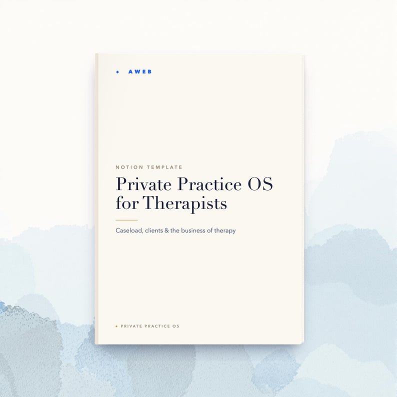 Therapeut Notion Template, Privatpraxis-Manager, Caseload & Klient Tracker, Therapie Business Planer, Sofort Download Bild 1