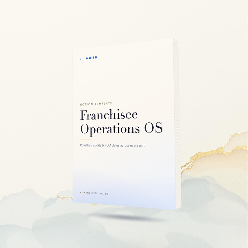 Franchisee Operations Notion Template, Multi-Unit Royalty & Fee Tracker, FDD and Brand-Standard Audit Toolkit, Franchise Owner, Download image 1