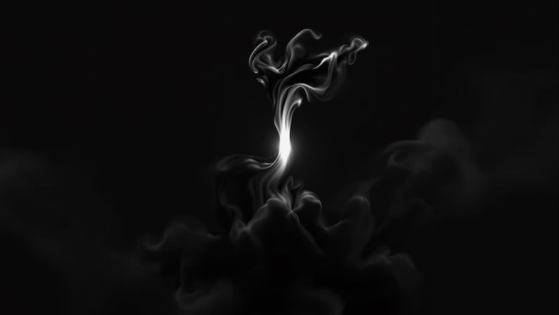 Samsung Frame TV Art Set of 18, Dark Moody Black Abstract 4K, Noir Silk Shadow & Chiaroscuro Digital Art, Luxury TV Download image 7