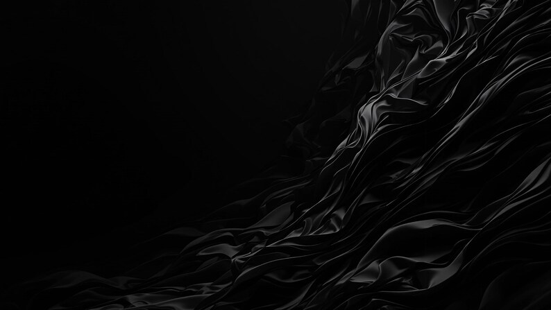 Samsung Frame TV Art Set of 18, Dark Moody Black Abstract 4K, Noir Silk Shadow & Chiaroscuro Digital Art, Luxury TV Download image 9