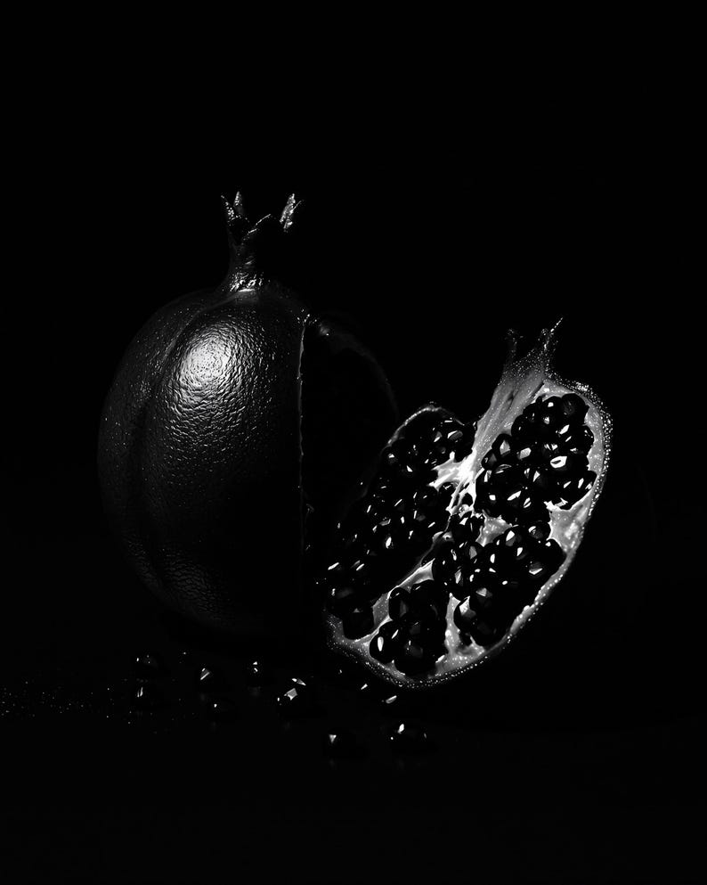 Chiaroscuro Still Life Wall Art Set of 12, Dark Moody Kitchen & Dining Prints, Old Master Black Fine Art, Digital Download image 3