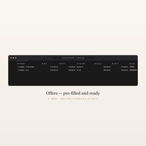 Salary Negotiation Notion Template, Job Offer and Counter-Offer Toolkit, Equity Calculator, Career Planner, Instant Download image 3