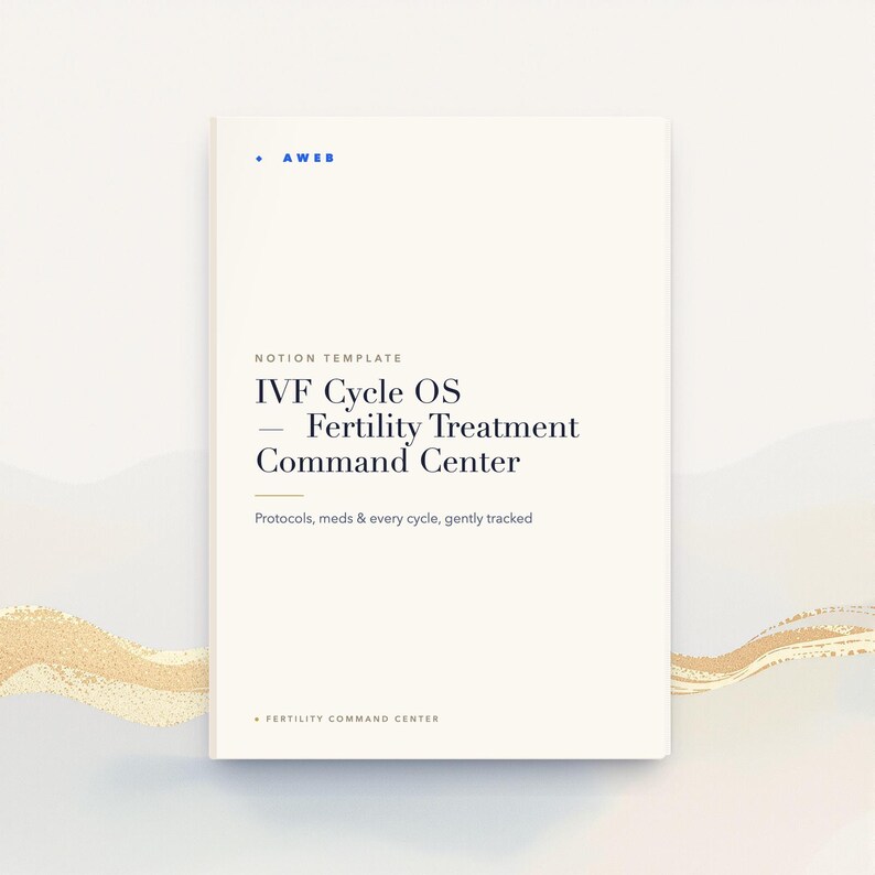 Sjabloon voor IVF-begrippen, tracker voor vruchtbaarheidsbehandelingen, planner medicatieprotocol en monitoring, kosten- en FSA-tracker, directe download afbeelding 1