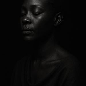 Black Woman Wall Art Set of 12, Fine Art Portrait Photography, Black & White Sculptural Prints, Elegant Home Decor, Digital Download image 6