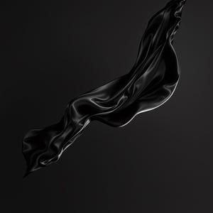 Zestaw 8 czarnych jedwabnych grafik ściennych Stillwind, rzeźbiarskie abstrakcyjne wydruki artystyczne, ciemna minimalistyczna monochromatyczna dekoracja, pobieranie cyfrowe zdjęcie 1