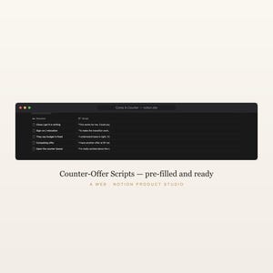 Salary Negotiation Notion Template, Job Offer and Counter-Offer Toolkit, Equity Calculator, Career Planner, Instant Download image 5