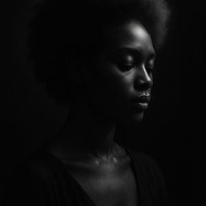 Black Woman Wall Art Set of 12, Fine Art Portrait Photography, Black & White Sculptural Prints, Elegant Home Decor, Digital Download image 5