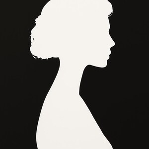The Unpainted Figure Art Set of 8, Black and White Silhouette Wall Art, Minimalist Nude Figure Prints, Modern Digital Download image 5