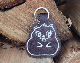 Phil Happy Groundhog Day Keychain