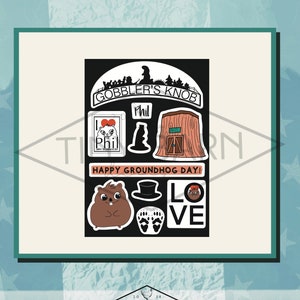 Phil Happy Groundhog Day Stickers 10 Pack image 1