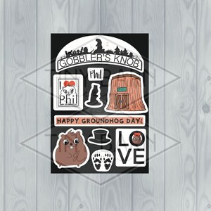 Phil Happy Groundhog Day Stickers 10 Pack image 2