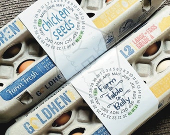 Egg Carton Wrapper | Egg Carton | Farm Fresh Eggs | Egg Calendar | Egg Carton Label | Egg Holder | Egg Stamp | Egg Basket | Chicken Eggs